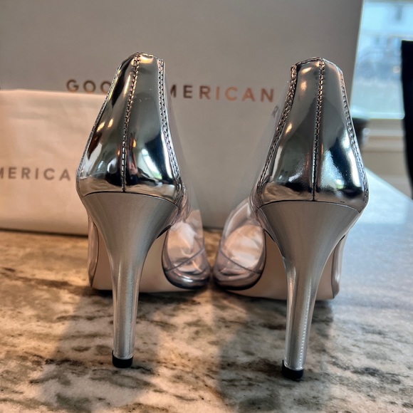 Good American CINDER-F*CKING-RELLA PUMP “glass” Cinderella Clear Heel Sz 6.5 - Picture 7 of 8